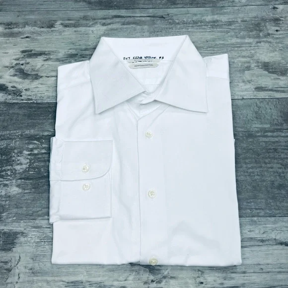 Suitsupply | Shirts | Suitsupply White Egyptian Cotton Dress Shirt 65 3435  | Poshmark
